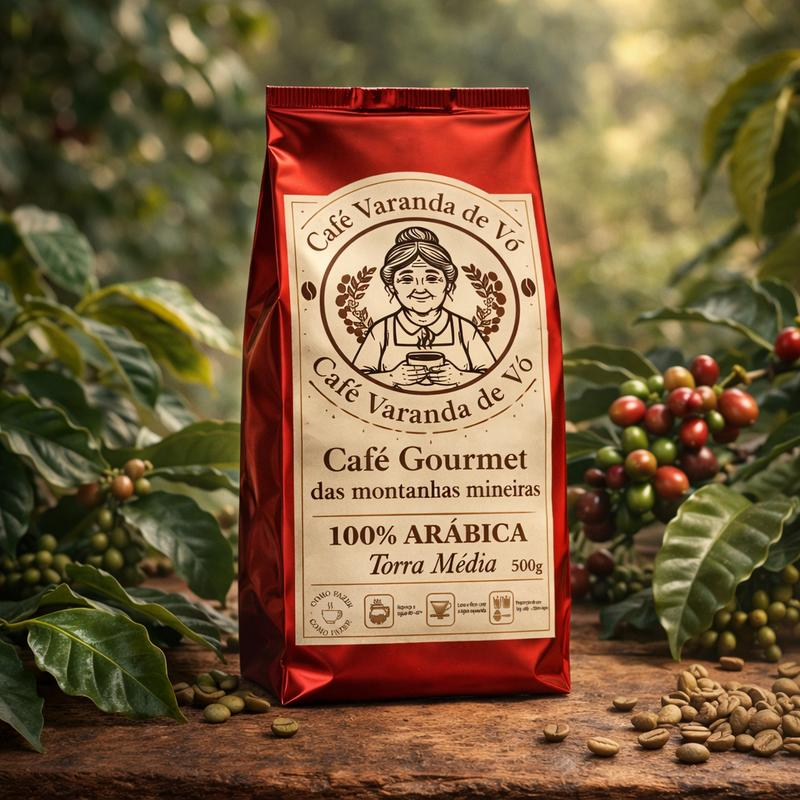 Plantação de café nas montanhas de Minas Gerais ao amanhecer